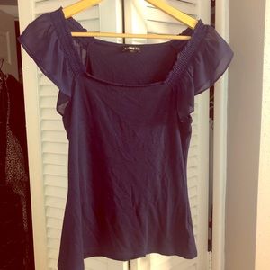 EUC Express Navy Blue Blouse